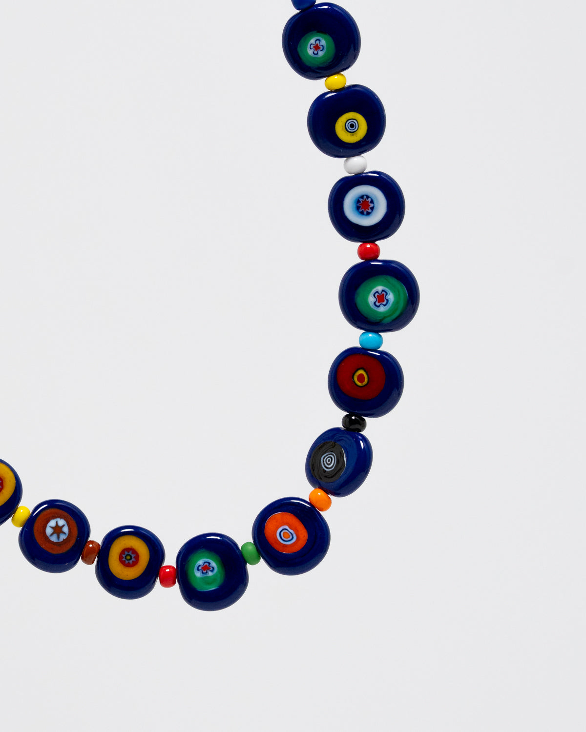 Murrine piattine blu